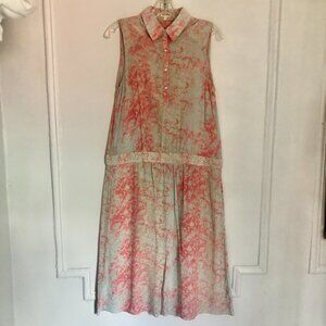 SUNO Silk dress can be drop or high waisted, Size 4, Midi lenght